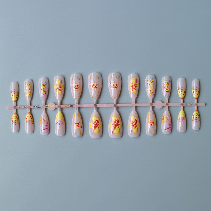 Künstlerisches von Ozeanen inspiriertes Nagelkunstset