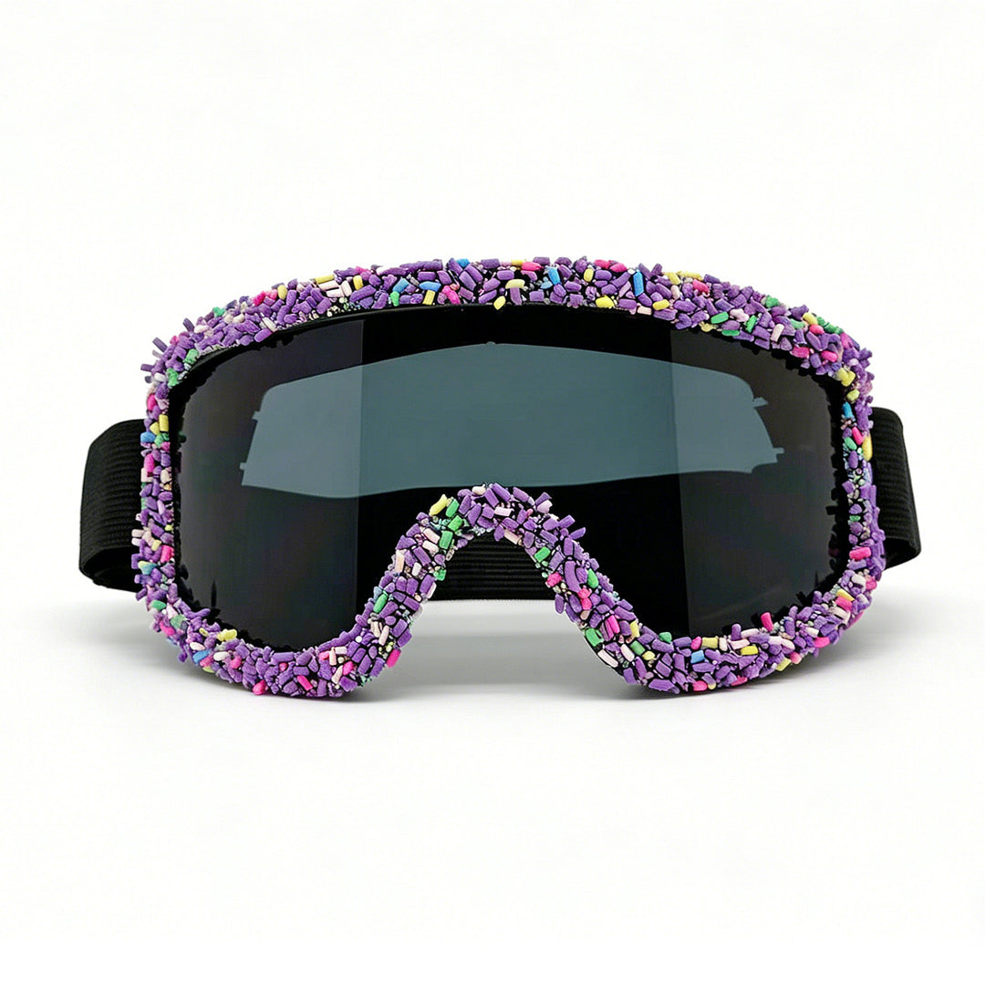 Damen Ski-Schutzbrille im kreativen Design mit bunten Akzenten Karnz