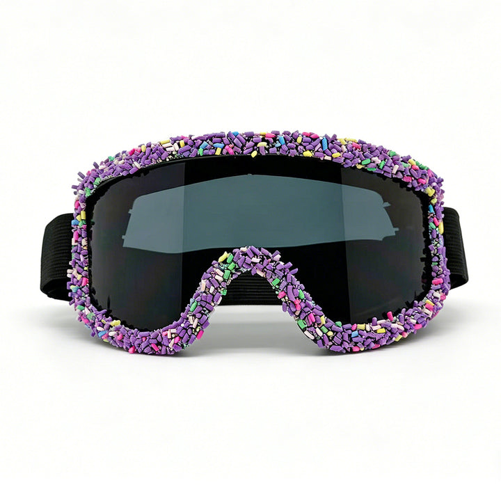 Damen Ski-Schutzbrille im kreativen Design mit bunten Akzenten Karnz