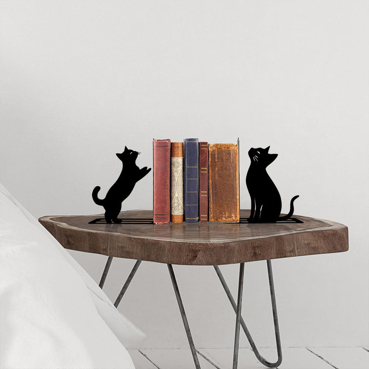 Künstlerische Katzenbuchstützen