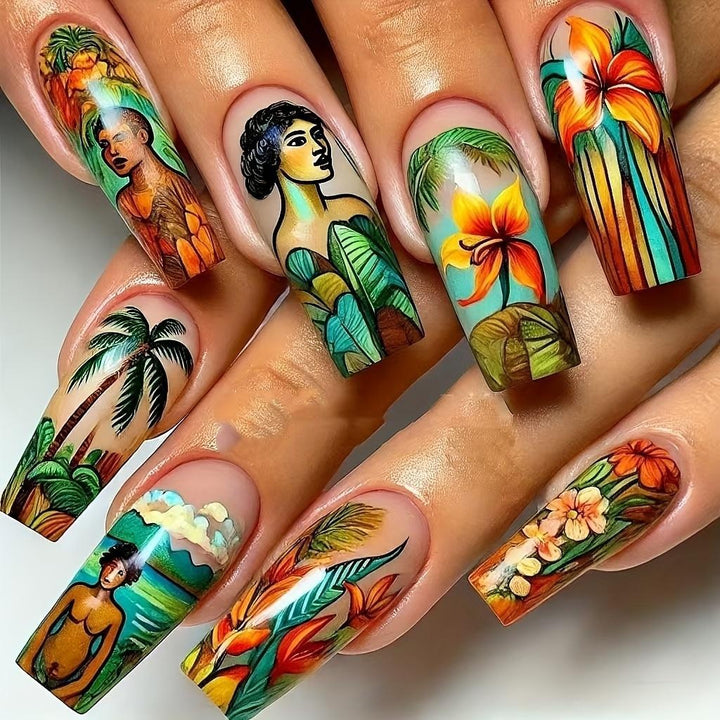 Kunstvolle Nagelverlängerungen mit Eleganten Spitzen Karnz