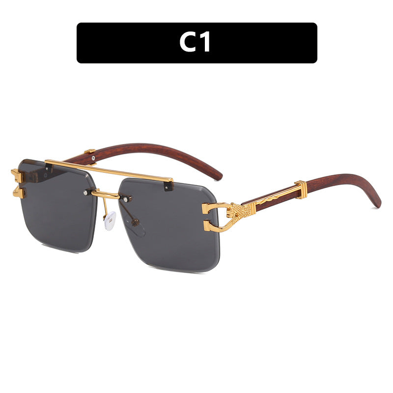 Damen modische Brille mit innovativem Rahmen und luxuriösem Holzdetail Karnz