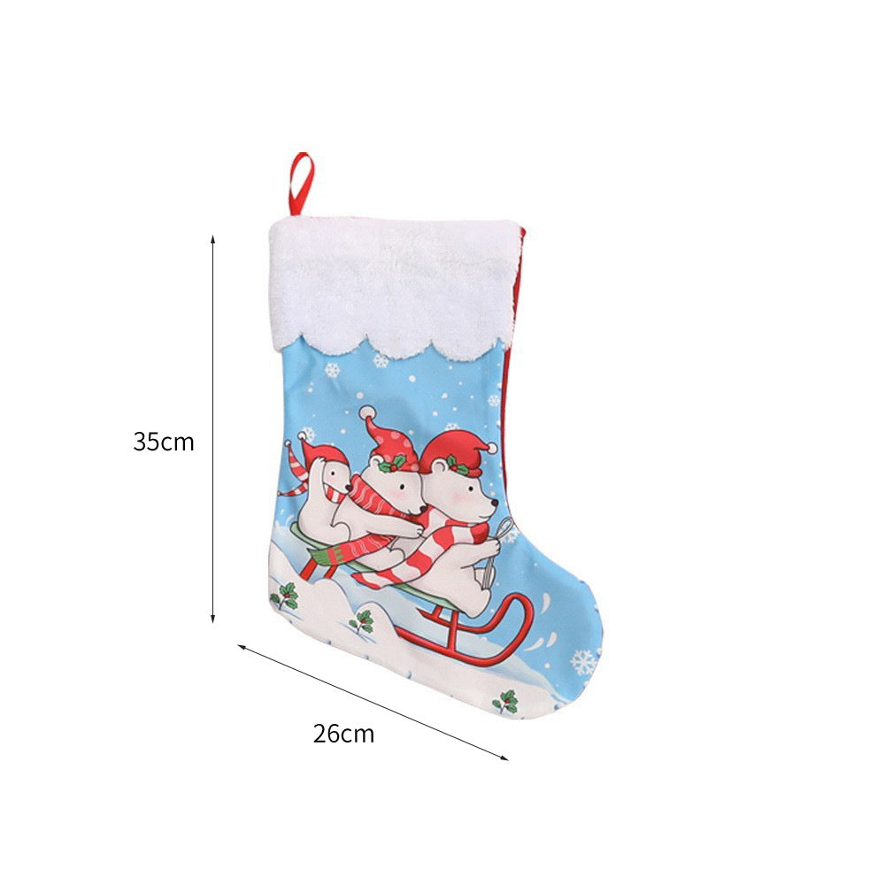 Weihnachtlich dekorative Socke