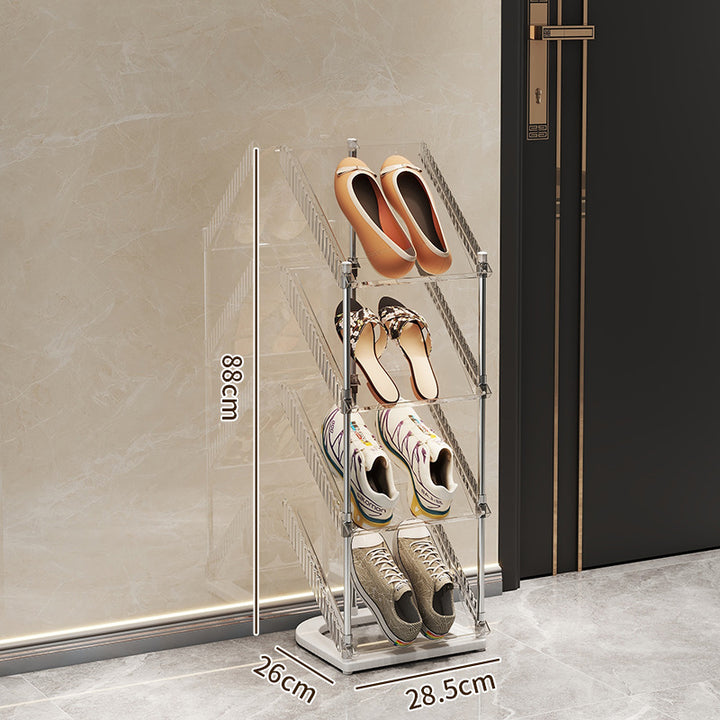 Schuhregal mit transparentem Design Karnz