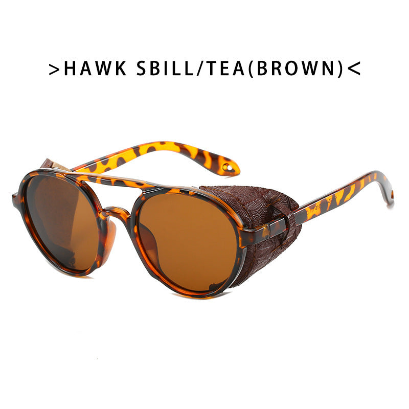 Damen trendige Fashion-Sonnenbrille mit innovativem  Rahmenbrett Karnz