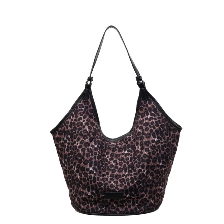 Lässige Leopardenmuster Hobo-Tasche Karnz