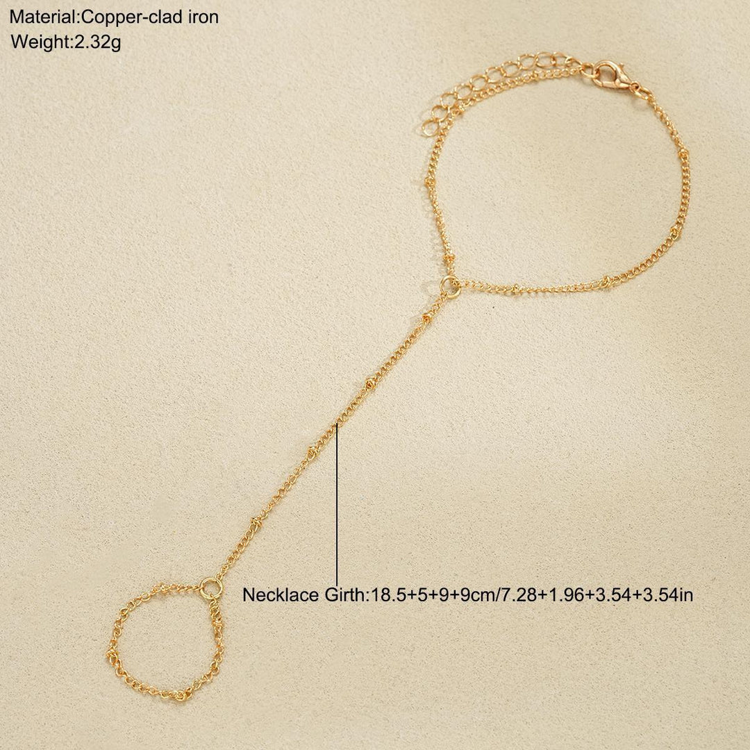 Glamouröse verstellbare Kettenfesselarmband Karnz