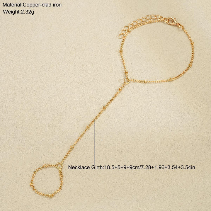 Glamouröse verstellbare Kettenfesselarmband Karnz