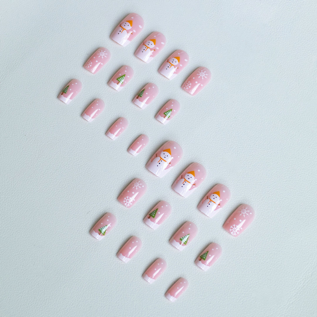 Festliches Winter-Nagelkunst-Set
