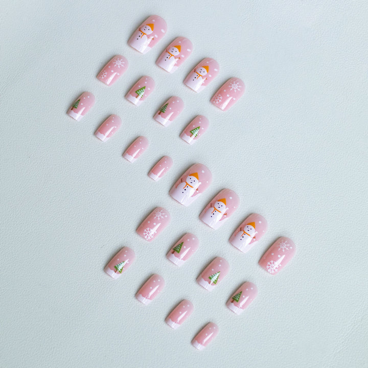 Festliches Winter-Nagelkunst-Set