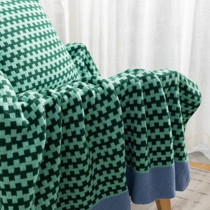 Gemütliche Strickdecke