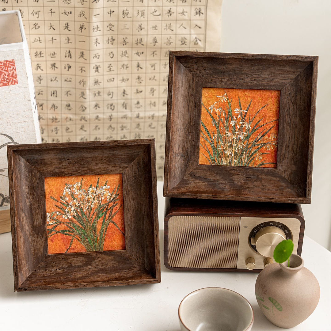 Künstlerischer gerahmter Blumenprint zur Heimdekoration