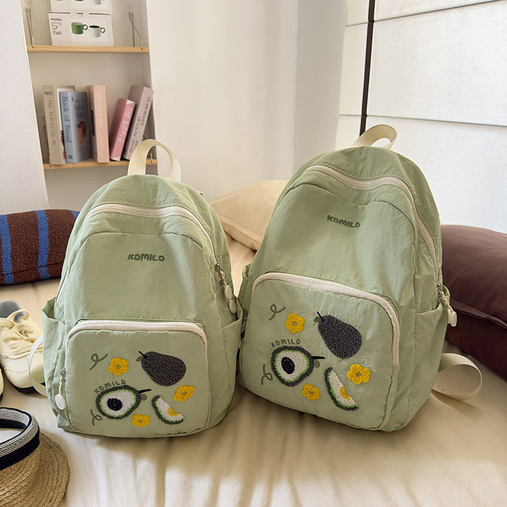Stilvoller bestickter Obst-Themen-Rucksack Karnz
