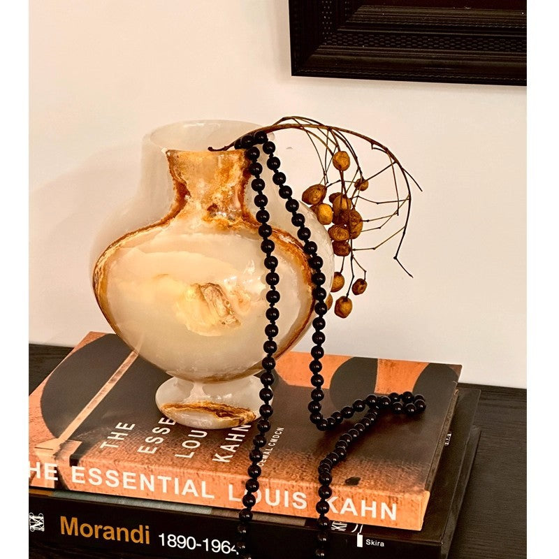 Elegante dekorative von Marmor inspirierte Vase