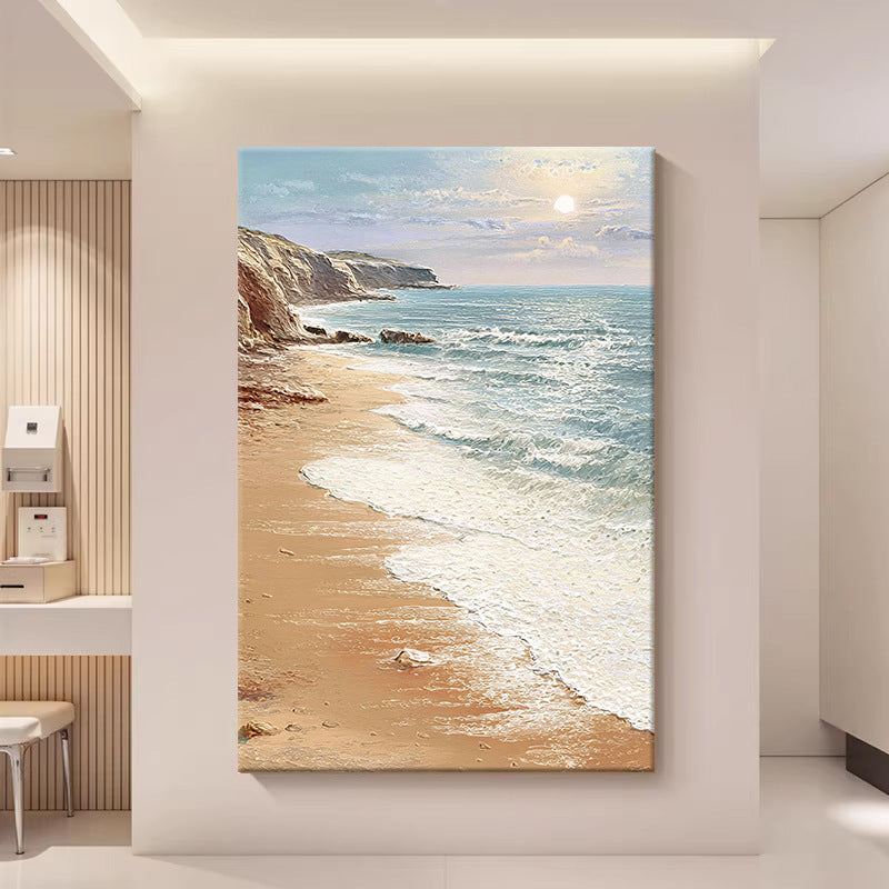 Texturiertes Seascape-Leinwandkunstwerk