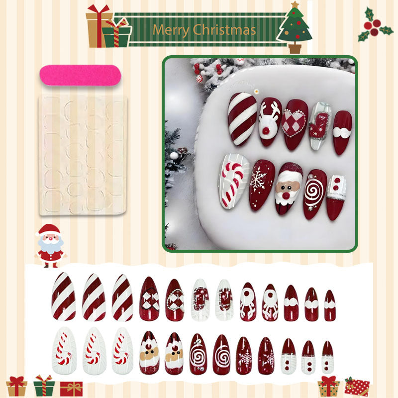 Weihnachtskünstliche Fingernägel Karnz