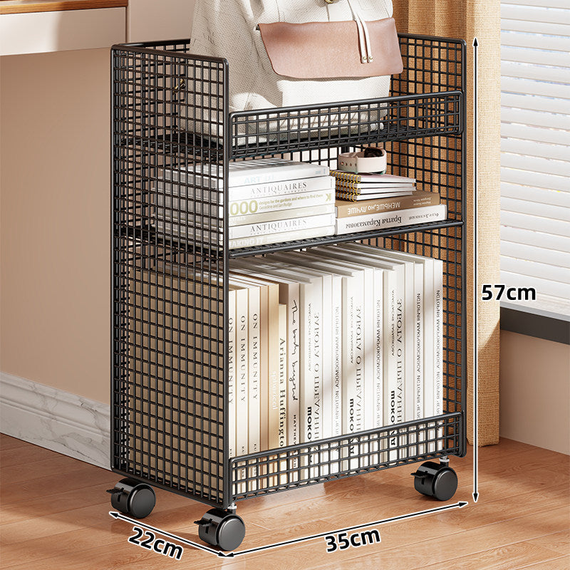 Vertikales Gitter-Mesh Doppeltes Desktop Buch- und Schreibwarenorganizer