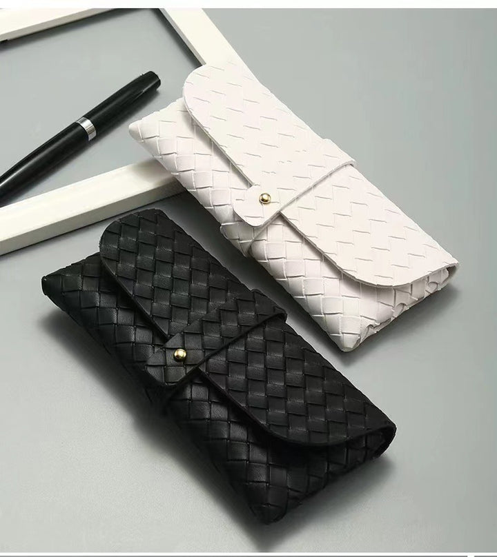 Gewebte Leder-Clutch Karnz