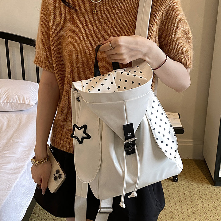 Trendiger Polka Dot Rucksack Karnz