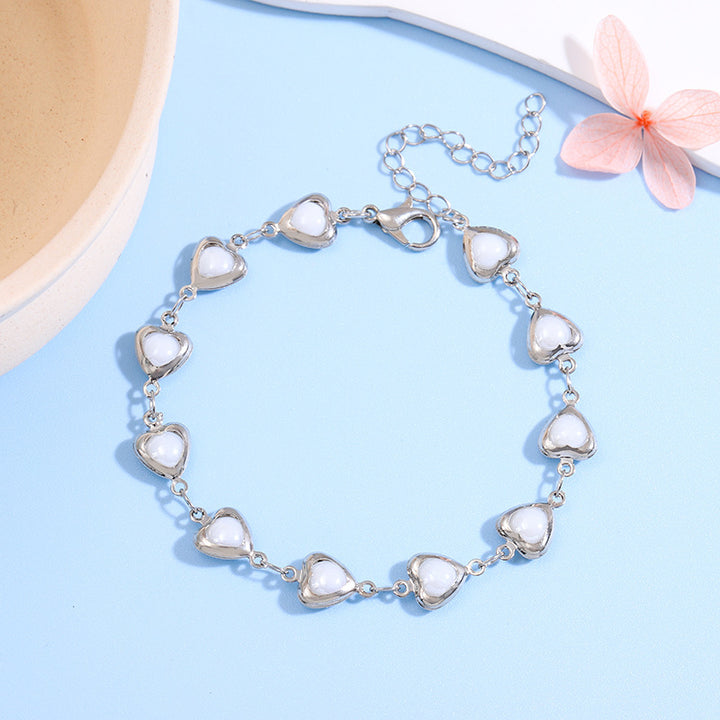 Herzförmiges Link-Armbändchen Karnz