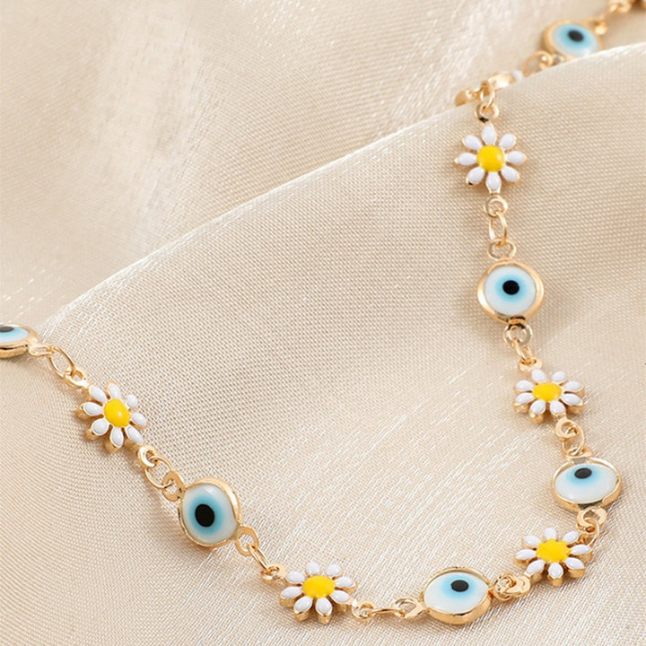 Blumen- und Augen-Charms-Armband Karnz
