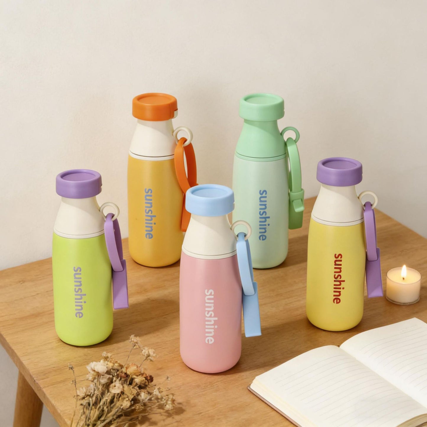 Damen Isolierte und strapazierfähige Sporttrinkflasche Karnz