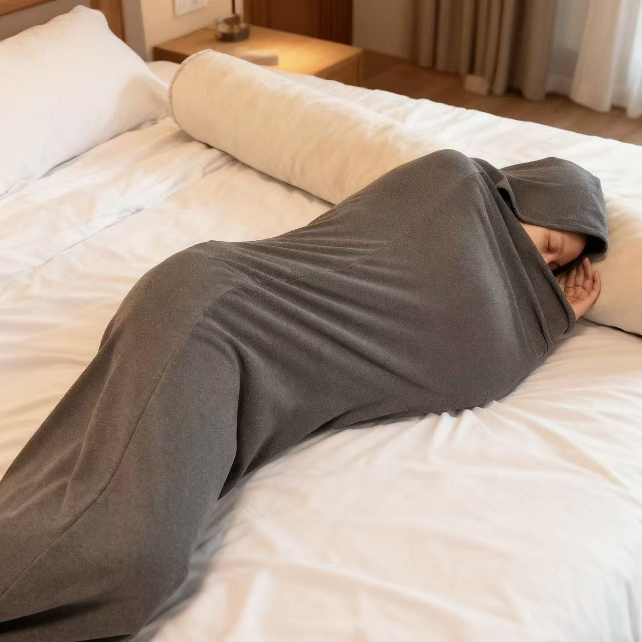 Damen gemütlicher Kapuzen-Schlafsack Karnz