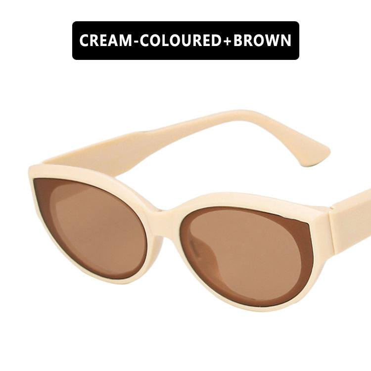 Damen Cat-Eye Sonnenbrille mit stilvollem Leopardenmuster und UV-Schutz Karnz