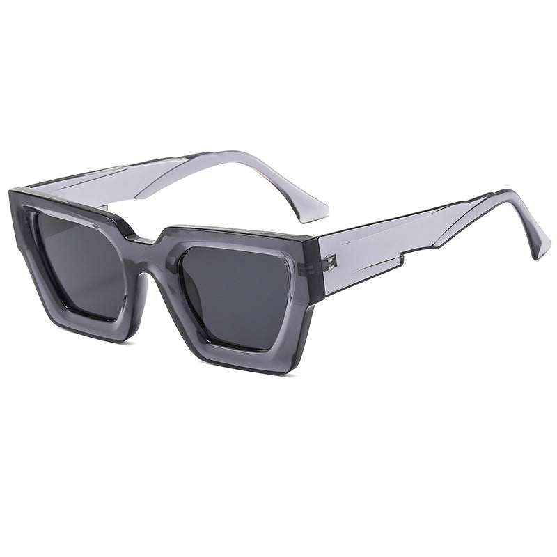 Damen stylische quadratische Sonnenbrille im modernen Design mit veredelt Kunststoffrahmen Karnz