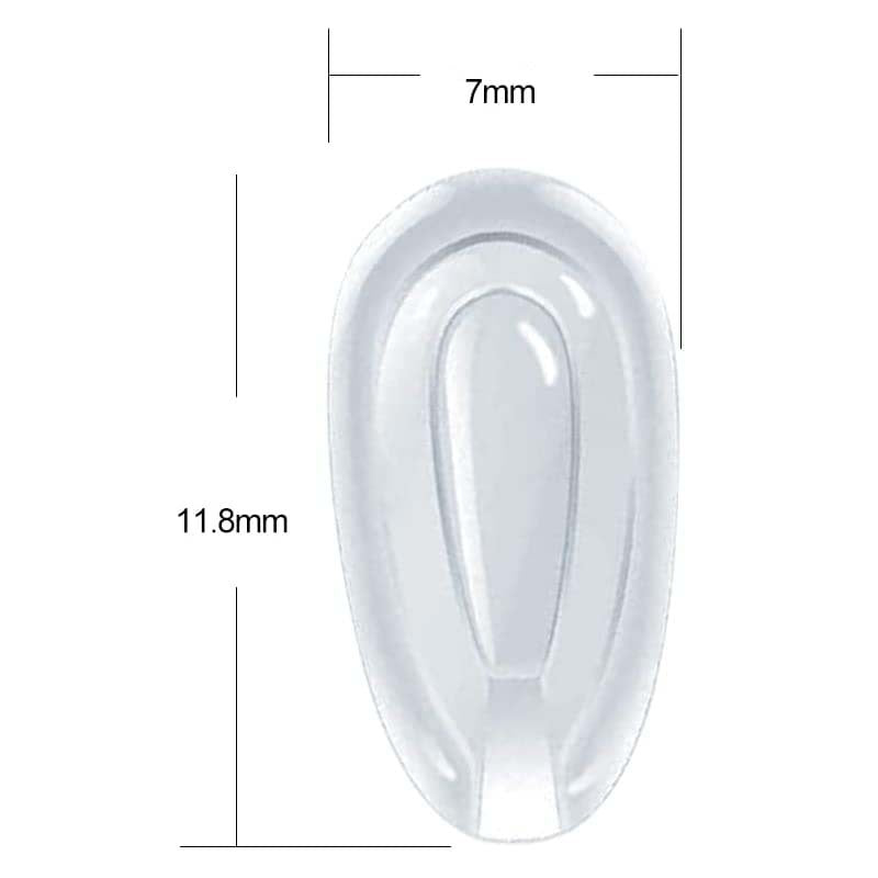 Transparente Gel-Brillen-Nasenpads Karnz