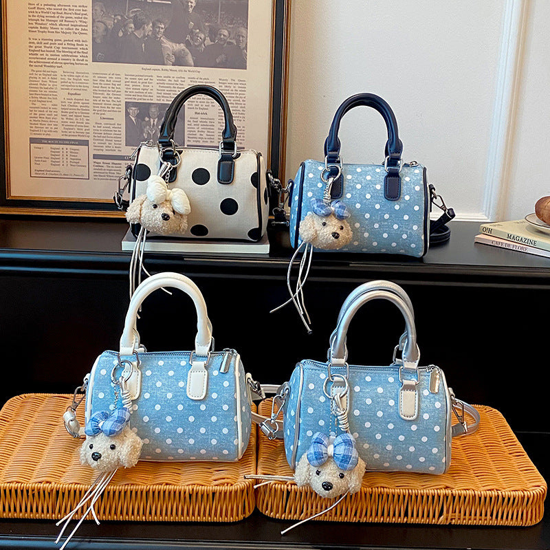 Verspielte Polka-Dot Mini-Handtasche Karnz
