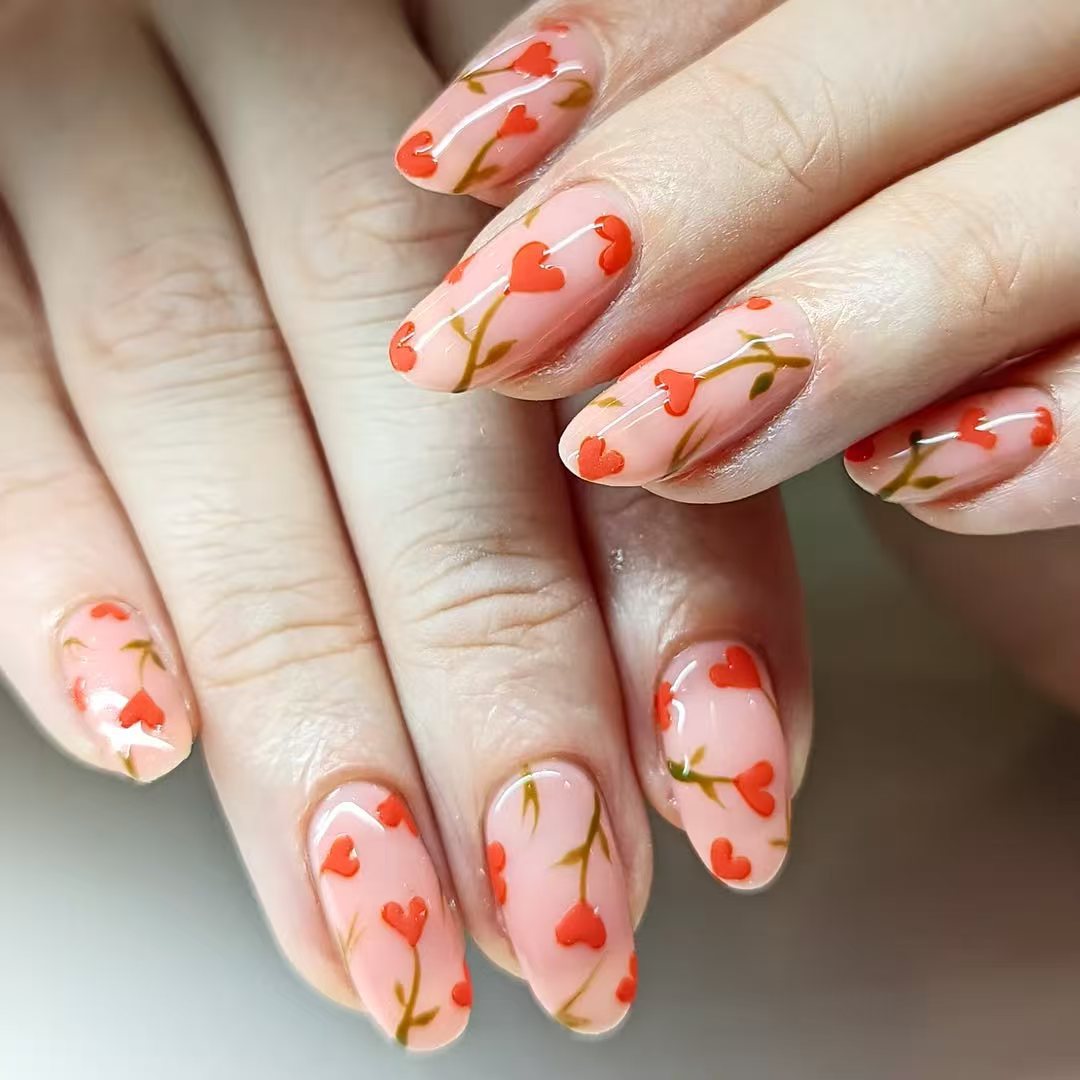 Blumen Nagelkunst