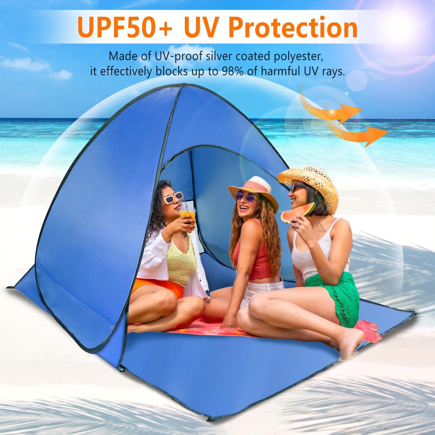 Damen Pop-up Strandzelt Karnz
