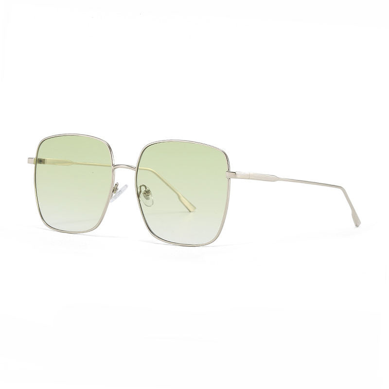 Damen Sonnenbrille mit modernem quadratischen Edelstahlrahmen und polarisierenden Gläsern Karnz