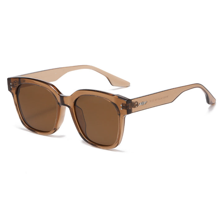Übergroße geometrische Rahmenbrille