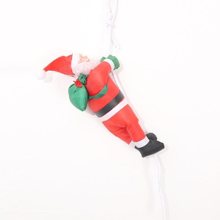 Dekorative Weihnachtsmann-Kletterfigur Karnz