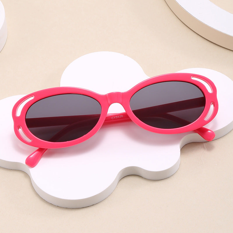 Damen modische Sonnenbrille mit ovalem Rahmen und einzigartigem Design Karnz