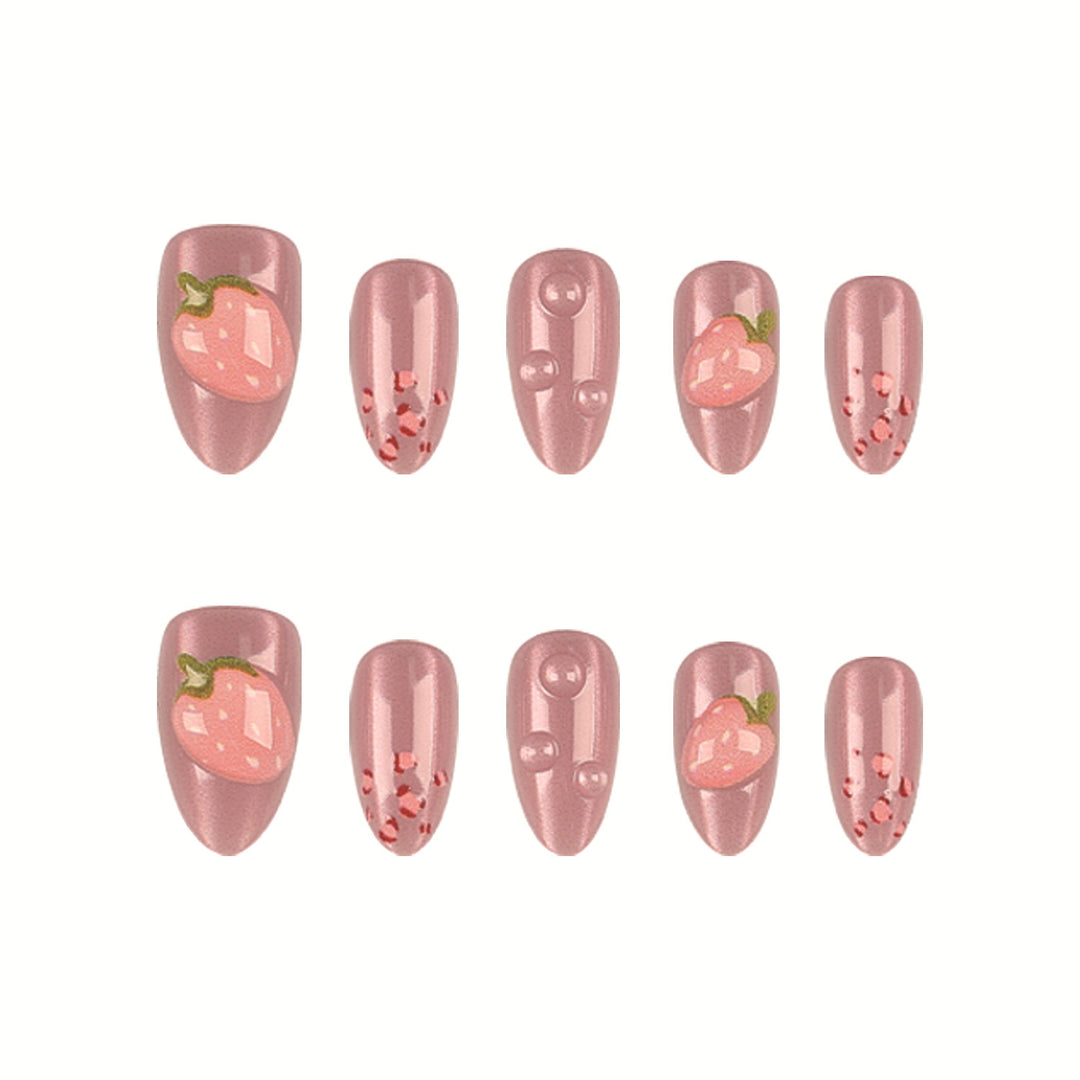 Blumeninspiriertes Press-On Nagelset