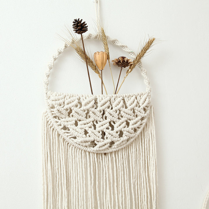 Macramé Wandbehang Dekor mit Fransen-Details Karnz