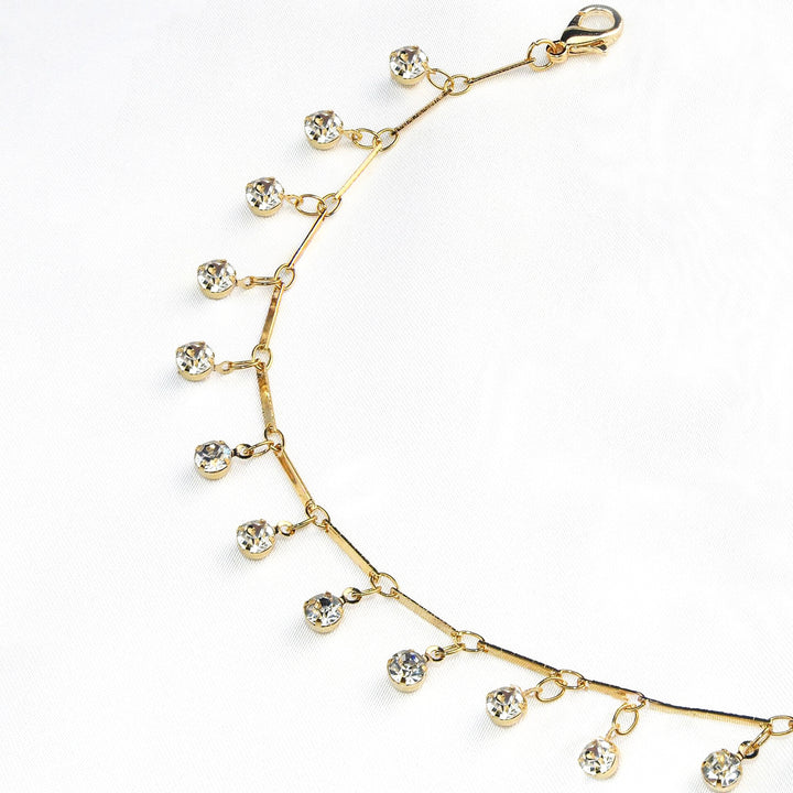Elegante Kristallkette Fußkette Karnz