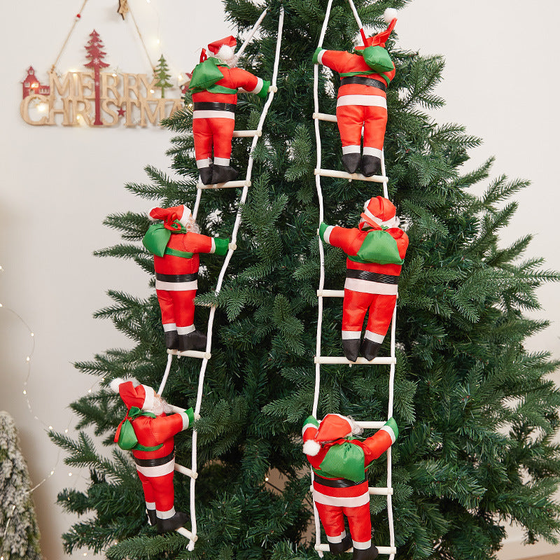 Dekorative Weihnachtsmann-Kletterfigur Karnz