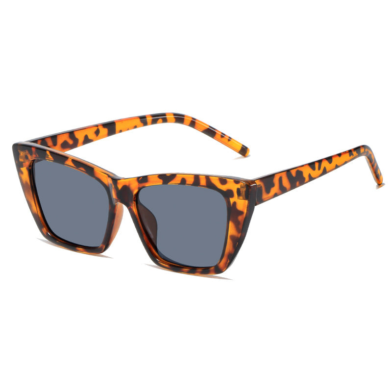 Damen trendige oversized Sonnenbrille mit innovativem transparentem Rahmen Karnz