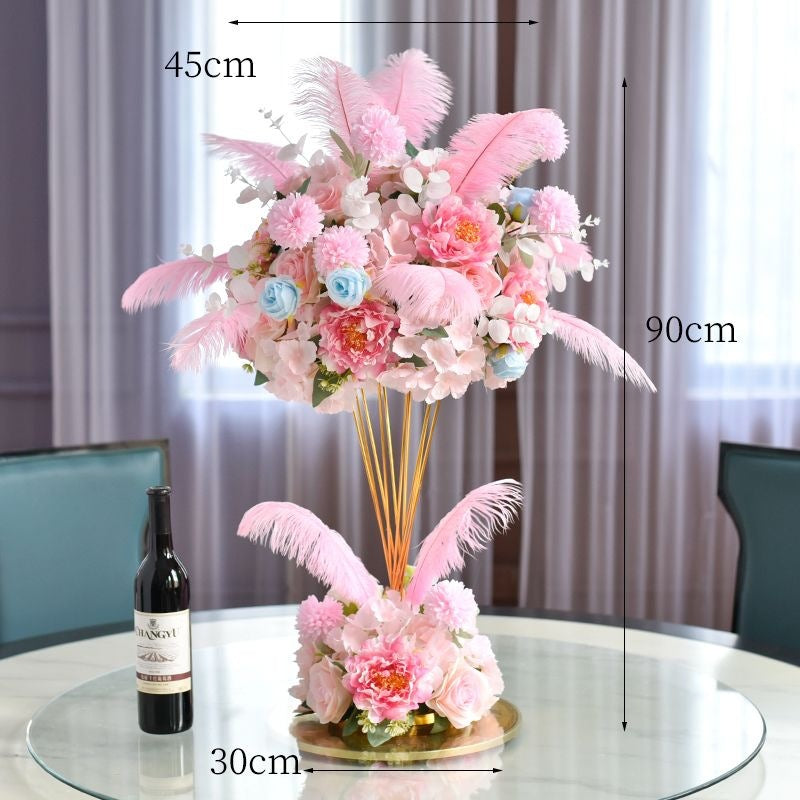 Elegante Floralzentrum Skulptur