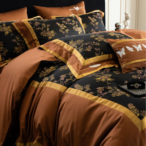 Luxus Satin-Mischgewebe Bettbezug Set