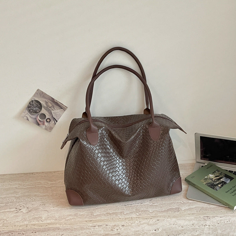 Geflochtene Leder Reisetasche