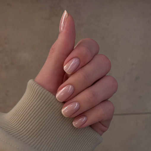 Elegante Glänzende Press-On Nägel Karnz