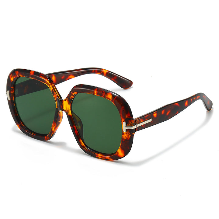 Oversized Schildpatt-Sonnenbrille Karnz