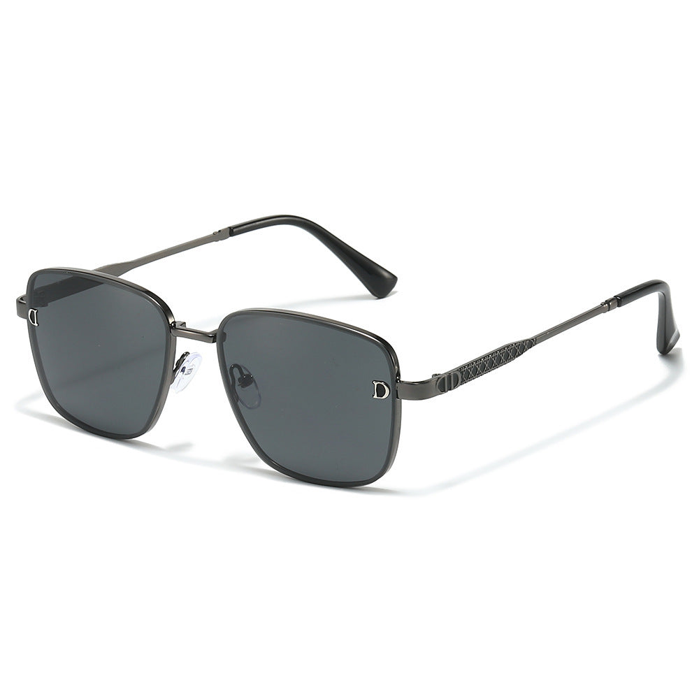 Vintage-inspirierte quadratische Rahmenbrille Karnz