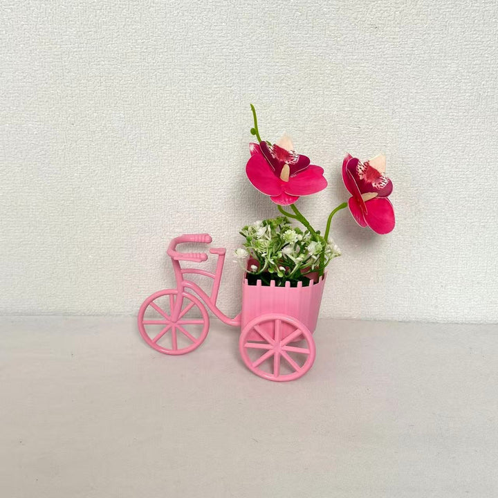Dekorativer Fahrrad-Blumentopf für Garten Heim Anzeige
