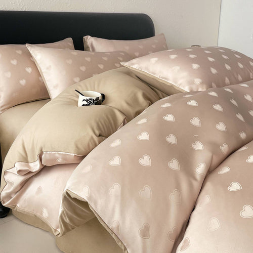 Elegantes florales Satin-Bettset
